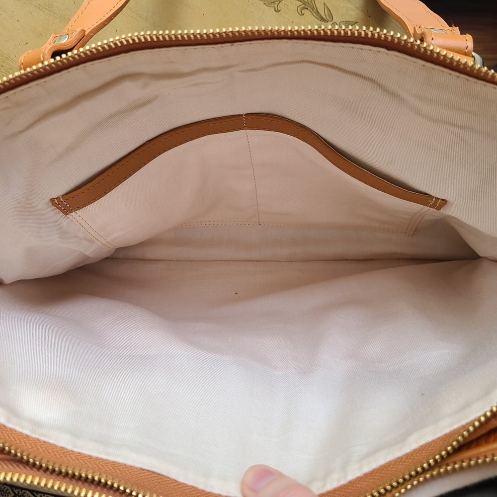 Valentina Italian Orange Pebbled Leather Shoulder Bag Classic Quiet Luxury Boho - Picture 15 of 15